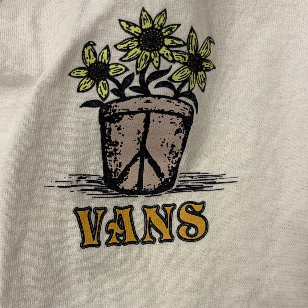 Vans Cream Short Sleeve Tee with Graphic Size MD - Picture 3 of 5